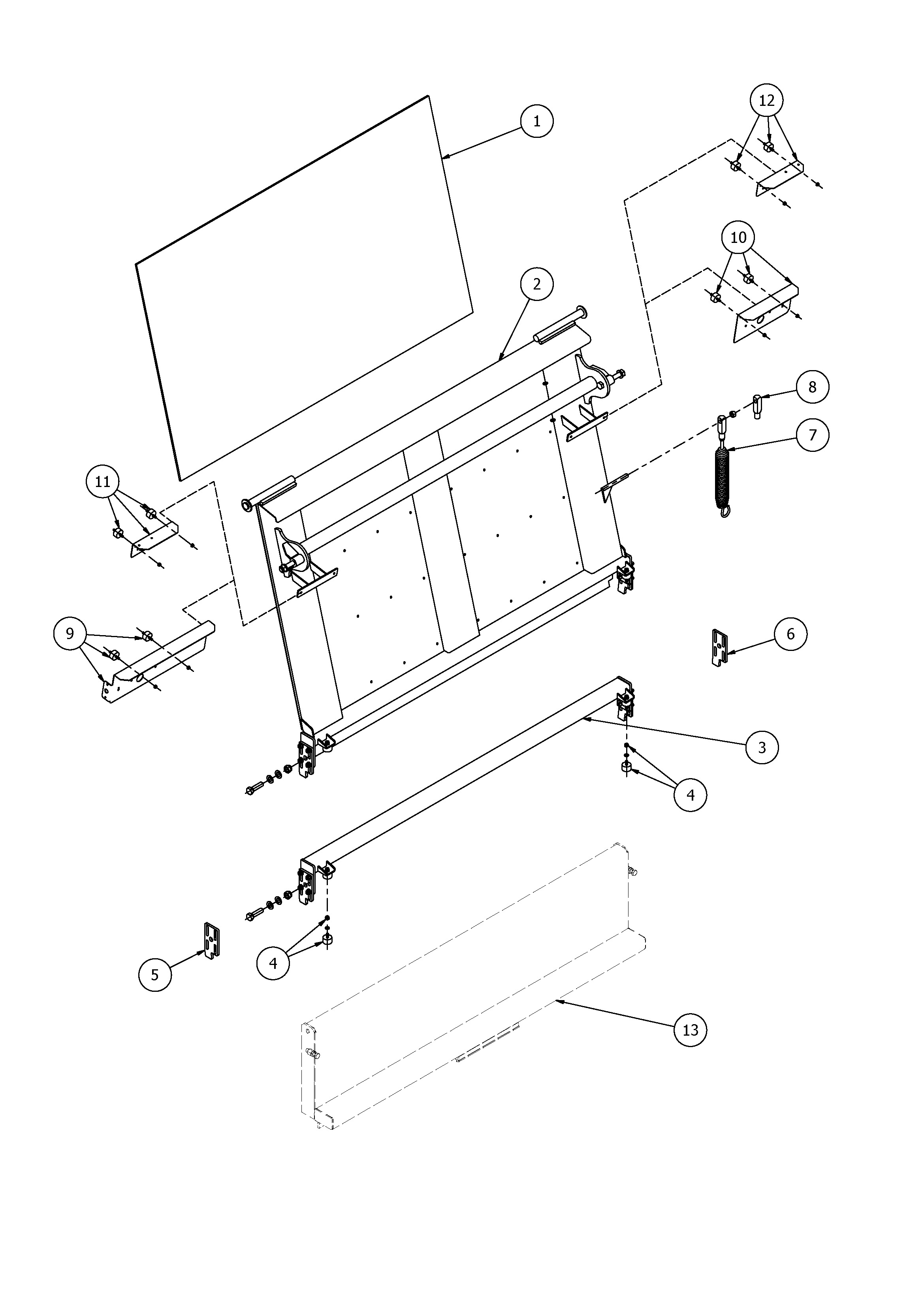 Achterklep boven DS + HS 2m 2022